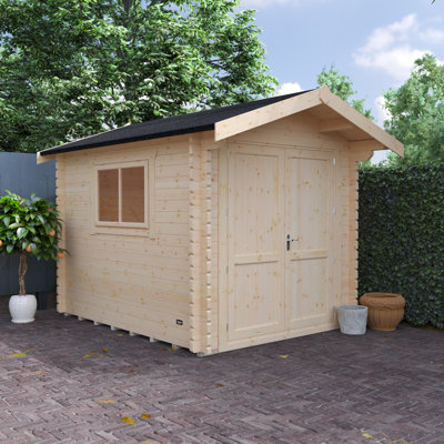 The Rayner Tongue & Groove Log Cabin 10x8w