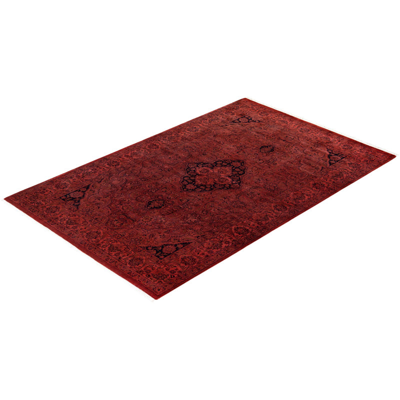 Fine Vibrance One-of-a-Kind 4' 1" X 6' 5" Hand Knotted Area Rug