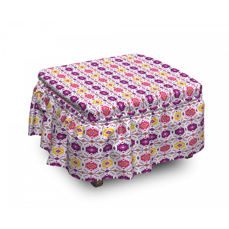 Housse pour repose-pieds ornement tribal