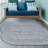 Octaviah Modern Geometric Arch Stripe Cream/Navy Indoor/Outdoor Rug-58724983
