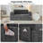 Sisler 8 Piece  141.6" Oversized  U Shape Upholstered  Corduroy Convertible Modular Compression Sofa with Storage Pockets, No Assembly Required-934253672
