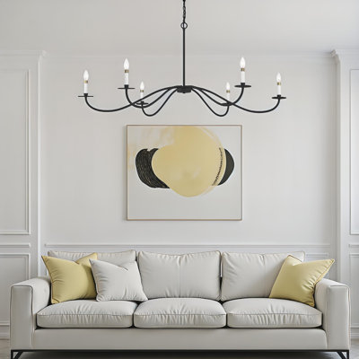 Aliaa 6-Light Metal Candle Style Chandelier