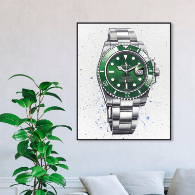 Rolex Emerald - peinture sur toile