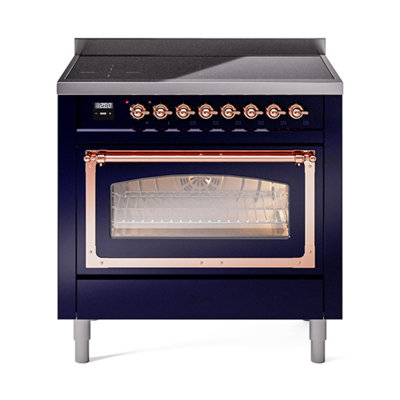ILVE Nostalgie II Noblesse 36 po à induction, éléments à induction (porte vitrée)