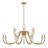 Kiea 12-Light Chandelier in Warm Brass-1345269285-1345269287