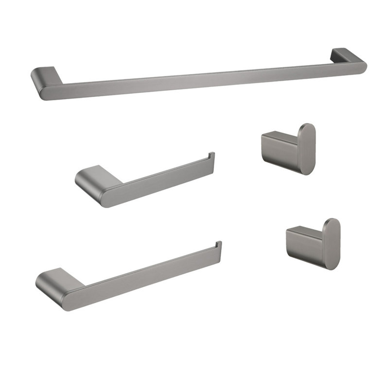 Bathroom Hardware Set 5- Piece, Gunmetal