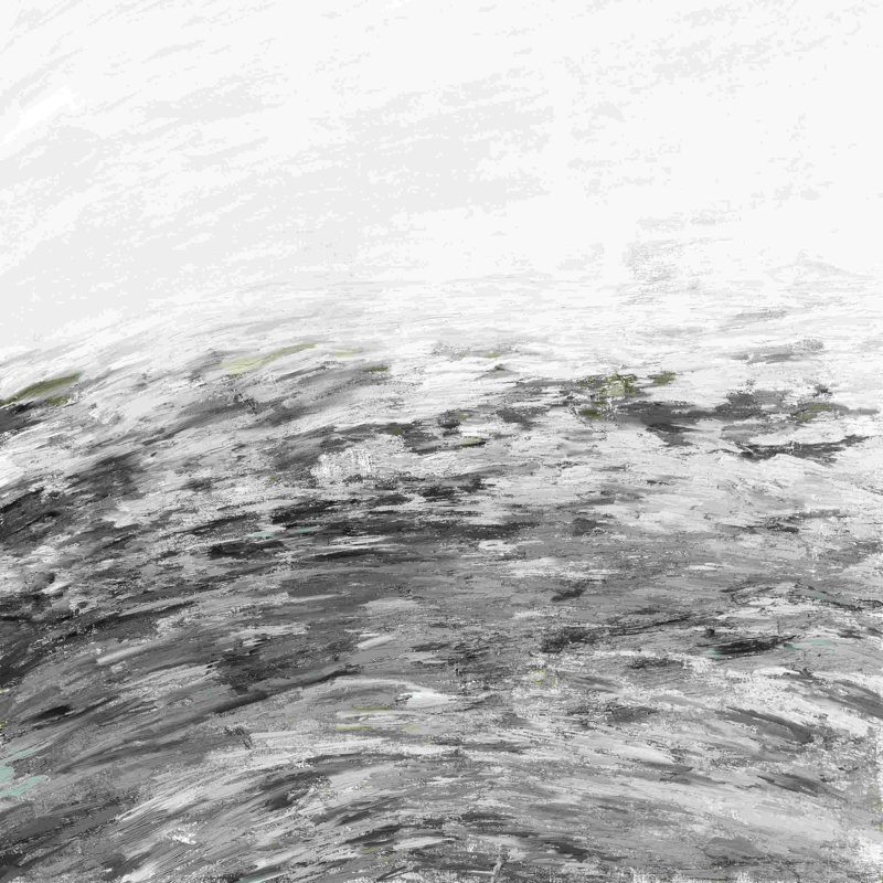 Gris texturé - peinture sur toile tendue, H 12 po x l 12 po x P 1,25 po