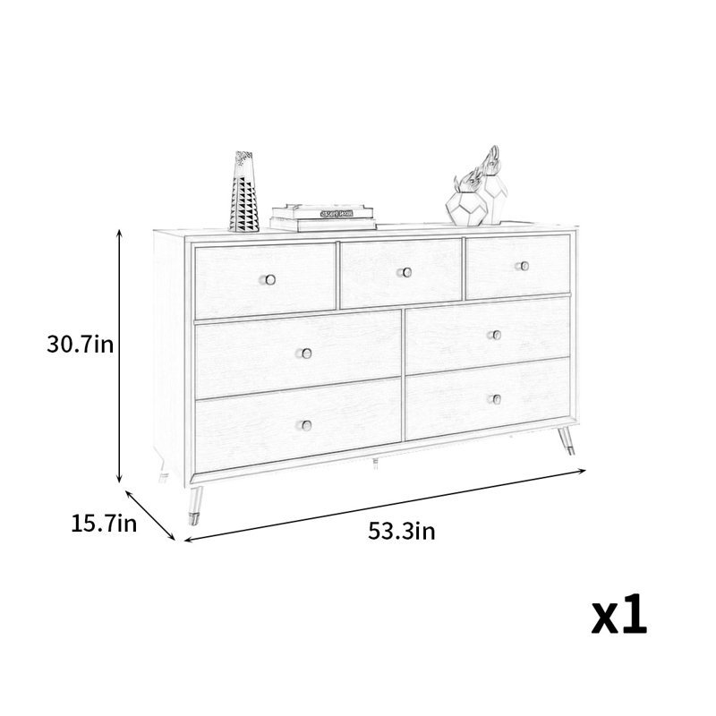 Modern Simple And Practical Accent Cabinet, Dark Brown