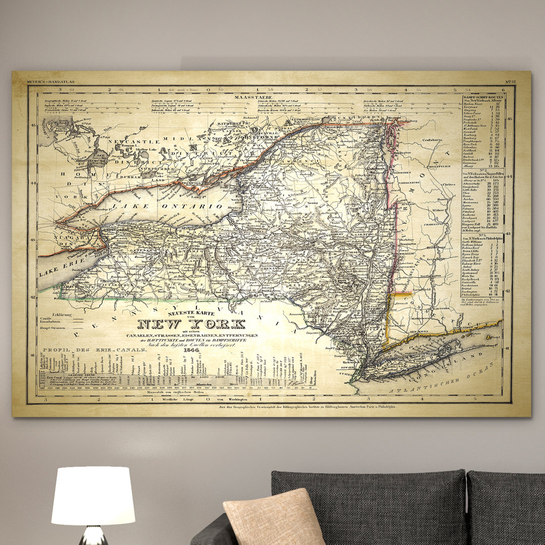 " Vintage New York Map II " Wexford Home