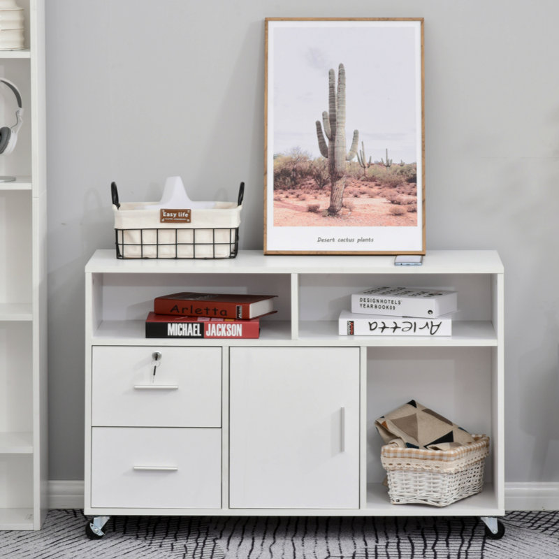 Krok 13.75'' Wide 2 - Drawer Storage Cabinet