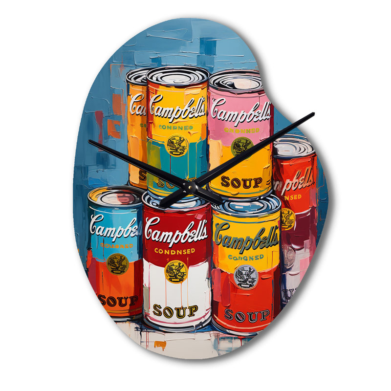 Pop Art Campbells Soup I - horloge murale Pop Art, Petit