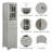 16.5'' Wide 2 - Shelf Storage Cabinet-266666437