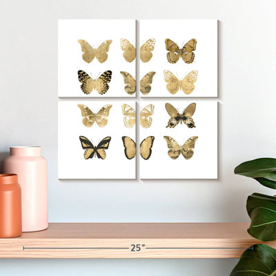 Brampt Butterfly Study In Gold II