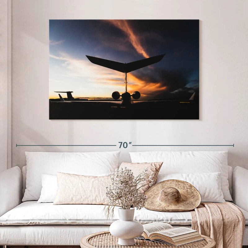 Silhouette de jet privé Mehar, H 32 po x l 48 po