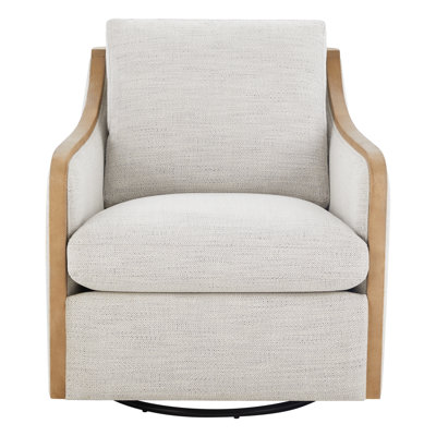 Grayton Oversized Upholstered Swivel Barrel Chair by Birch Lane
