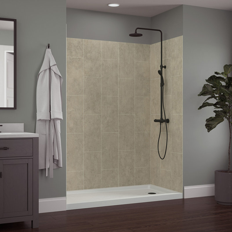 60'' W 32'' D 78'' H Composite Wall, Shale