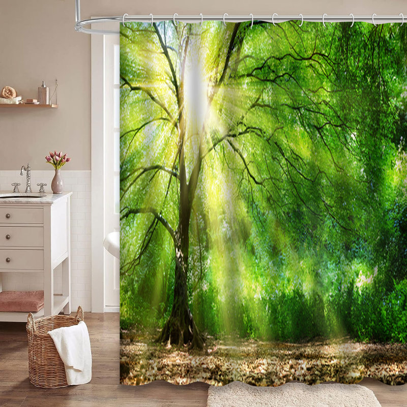 Rideau de douche Forest Summer, L 72 po x l 72 po