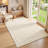 Modern Area Rug Washable Non-Slip Ivory Carpet-550263839