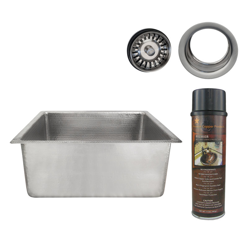 Premier Copper Products BSP5_BREC20EN-G Bar Sink And Drain Package
