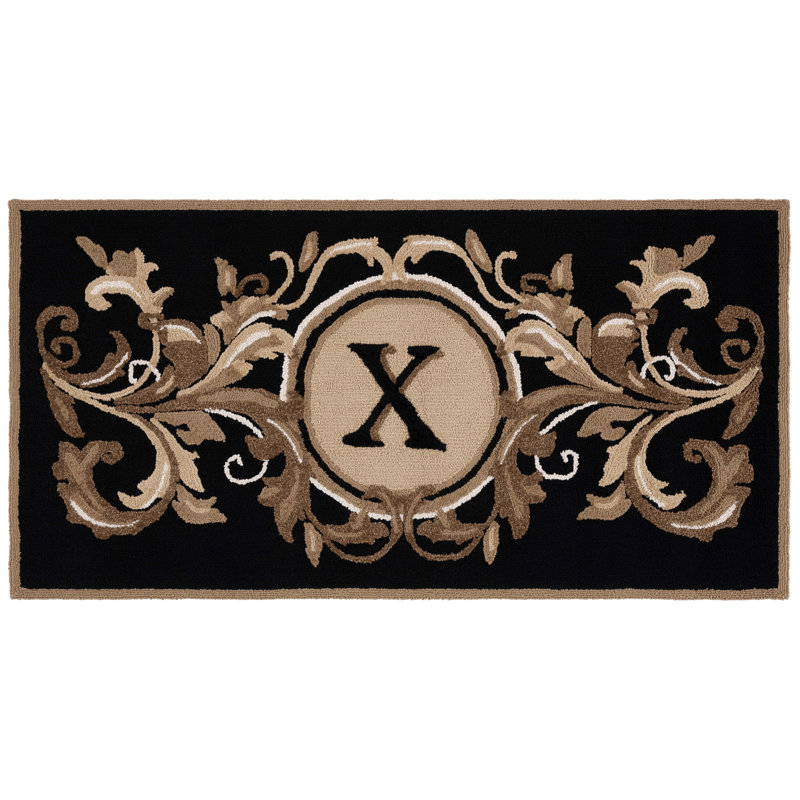 Paillasson Beldegg, X, L 36 po x L 72 po, Beige et vert