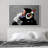Pop Urban Street "Banksy Thinking Monkey With Headphones Artwork, Graffiti & Street Pop Art Modern Urban Multicolor Wall Pictures, Large Framed Canvas Giclee Print Wall Art"-119460987-97558849-97558850