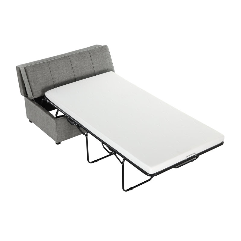 Repose-pieds pliant avec repose-pieds, Gris foncé