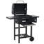 Charcoal-Fueled BBQ Grill with Bottom Shelf