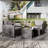 Radostin 5- Piece Rattan Patio Seating Group with Ottomans-1450812800