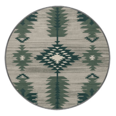 Washable Sagebrush Southwestern Area Rug