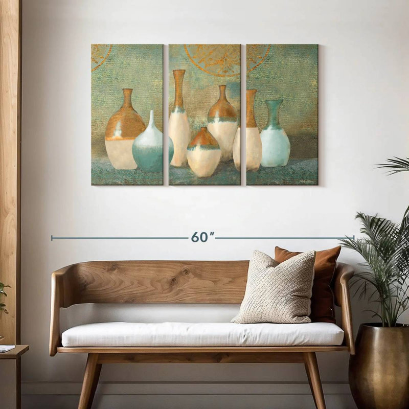 Senne Ivory Vessels, 28" H x 45" W