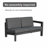Ensemble de conversation modulaire avec coussins 7 pièces Caggiano