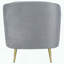 Chaise en velours Channel