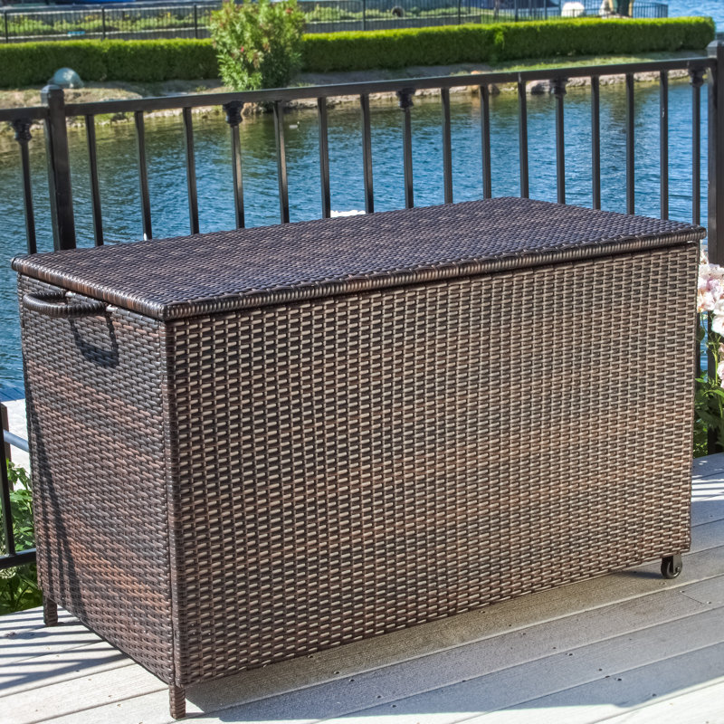 Boîte de rangement en osier 150 gallons Ugarte