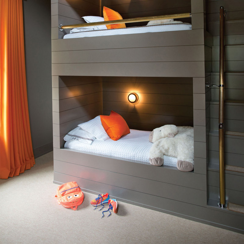 Putnam Steel Flush Mounted Sconce, Heritage Brass