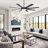 Harrigan 60" / 75" 8 - Blade Modern Industrial Ceiling Fan with Dimmable LED Lights and Remote Control-920304732