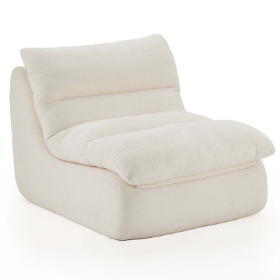 Canapé d'appoint rembourré, fauteuil moderne avec siège moelleux, canapé élégant pour le salon, la chambre à coucher ou le bureau