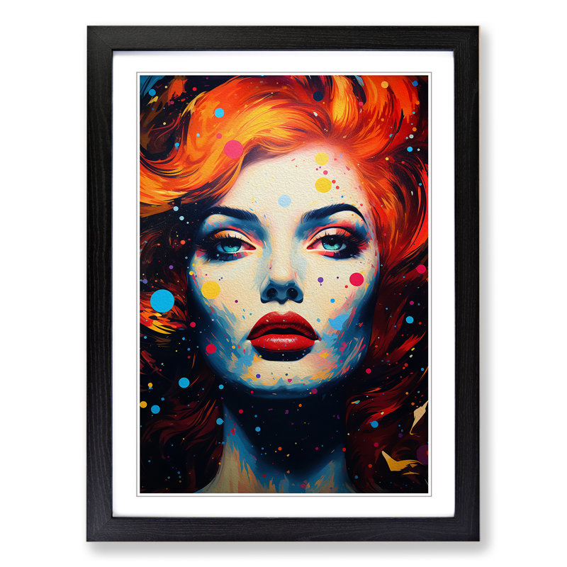 Single Picture Frame Print on Wood, 46cm H x 34cm W, Black Framed