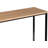 Bali Coastal Modern Console Table Natural Wood Top With Black Metal Legs