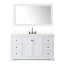 Meuble-lavabo simple autoportant 48 po avec plateau en quartz Avery-98250311-98250316-98250317