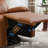 Top Grain Genuine Leather Recliner, Small Swivel Rocker Recliner Chair,manual Recliner Chair For Living Room, Bedroom, Home Theater,rv-Brown-78957007
