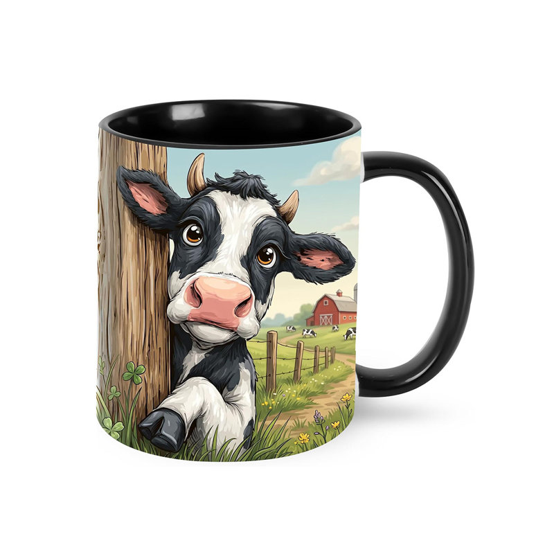 Cow Coffee Mug 11oz Ceramic Cup