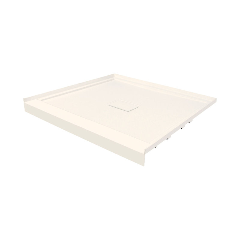 36'' W 36'' D Square Single Shower Base, Cameo