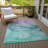 Kyrie Washable Abstract Indoor / Outdoor Rug-381812728