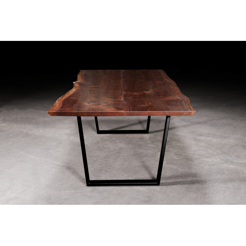 Walnut Wood Dining Table, 30” H x 96” L x 42” W