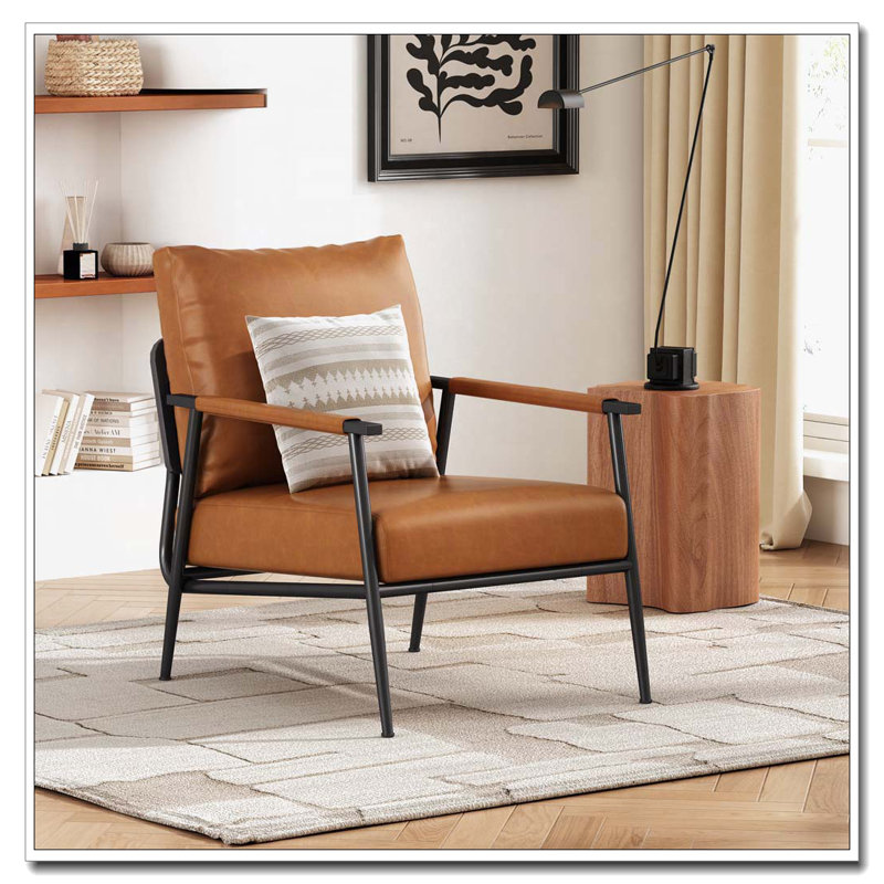 Fauteuil d'appoint en similicuir