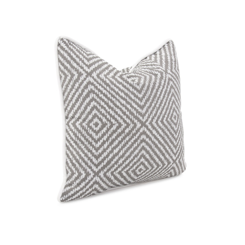  Housse et insert de coussin décoratif intérieur / extérieur en polyester / mélange de polyester, 20 po x 20 po, Casque étain