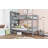 Itiana Twin Over Twin Bunk Bed with Rubber Wood, Shelves Headboard, Safety Guardrails, and Ladder-115684337