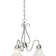V2353 Pitkin 3-Light Shaded Classic/Traditional Chandelier with Bell Shape Alabaster Glass Shades