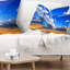 Coussin lombaire imprimé ciel nuageux