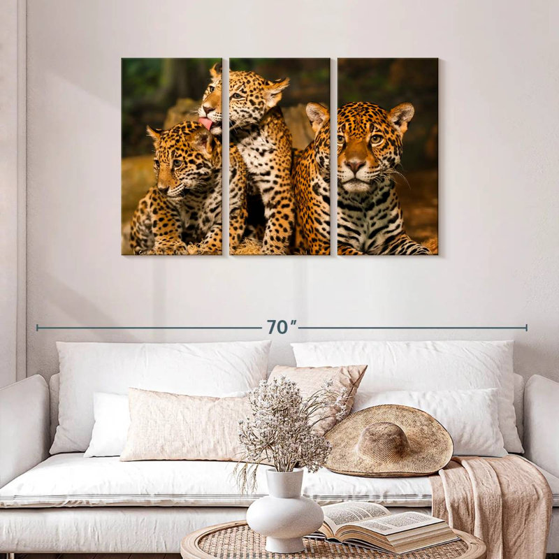 Jaguar Tribe, 28" H x 45" W